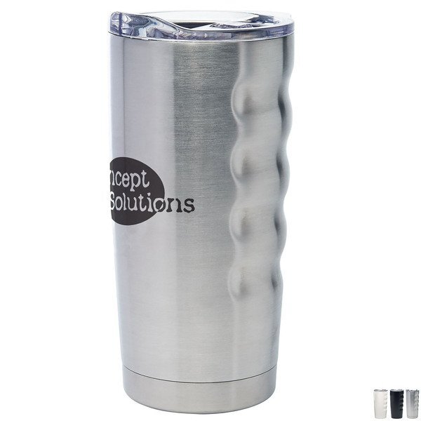 Perfect Temp Stainless Steel Grip Vacuum Tumbler, 20oz.