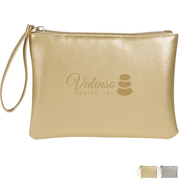 Metallic Polyurethane Divine Cosmetic Bag