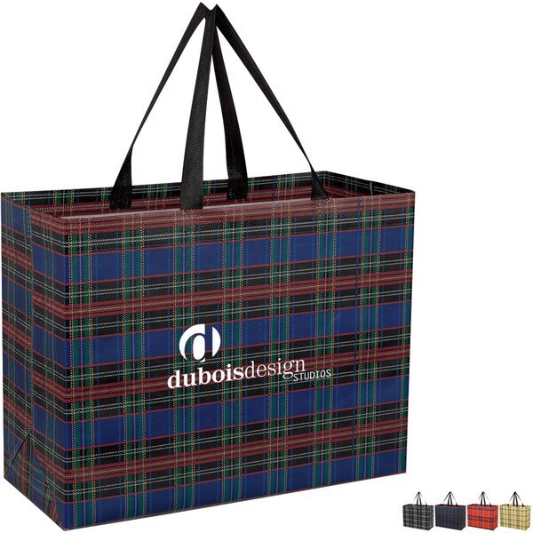Soho Tartan Laminated Non-Woven Shopper Bag