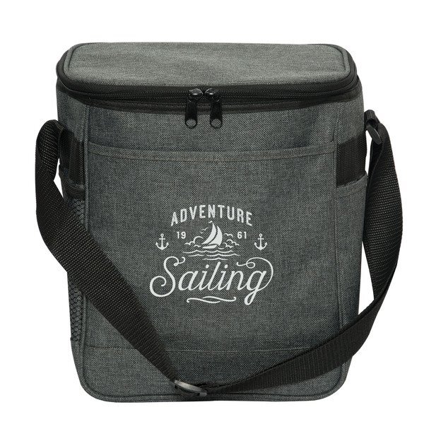 Quest Classic 600D Heathered Gray 12-Can Cooler Bag