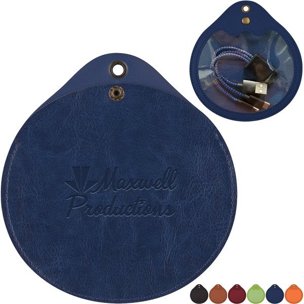 Round Tech Accessories Pouch