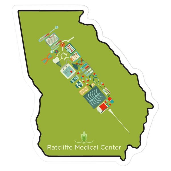 Georgia State Shaped Magnet