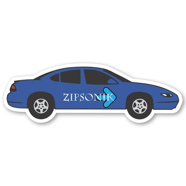 Car w/ 4 Doors Shaped Magnet