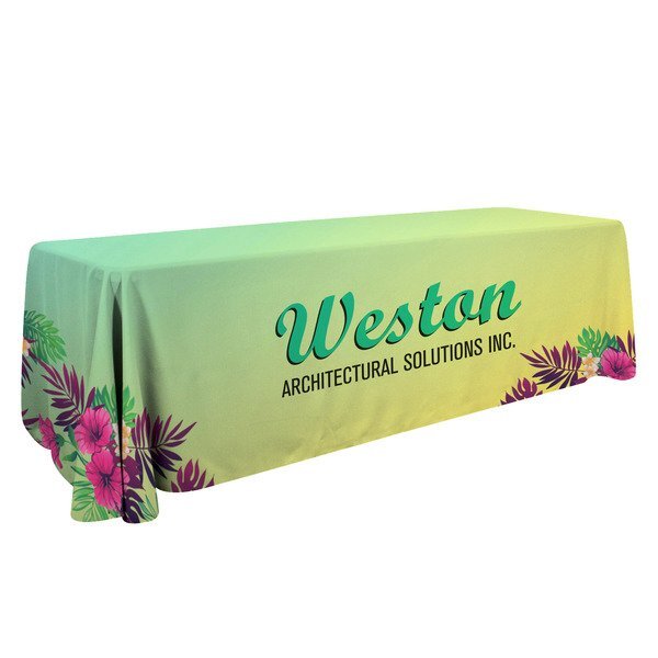 Economy Table Throw, 8' - Full Color Full Bleed