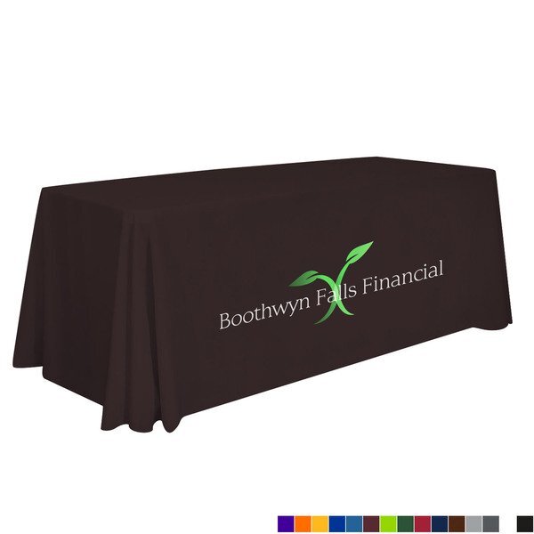 Standard Table Throw, 6' - Full Color Front