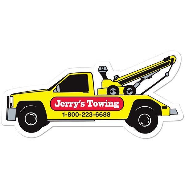 Tow Truck Wrecker Shaped Magnet