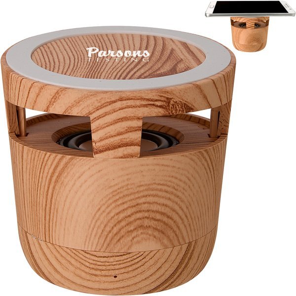 Woodgrain Wireless Bluetooth® Speaker & Charging Pad