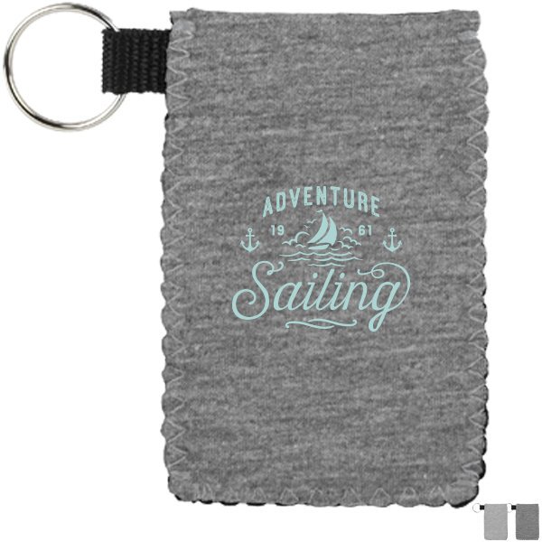 Heathered Jersey Knit Neoprene Card Guardian Holder