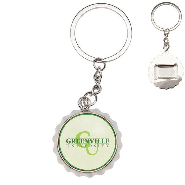 Bottle Cap Bottle Opener Keychain
