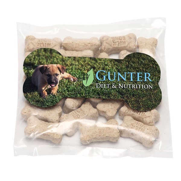 Mini Dog Bones in Bag with Bone Magnet