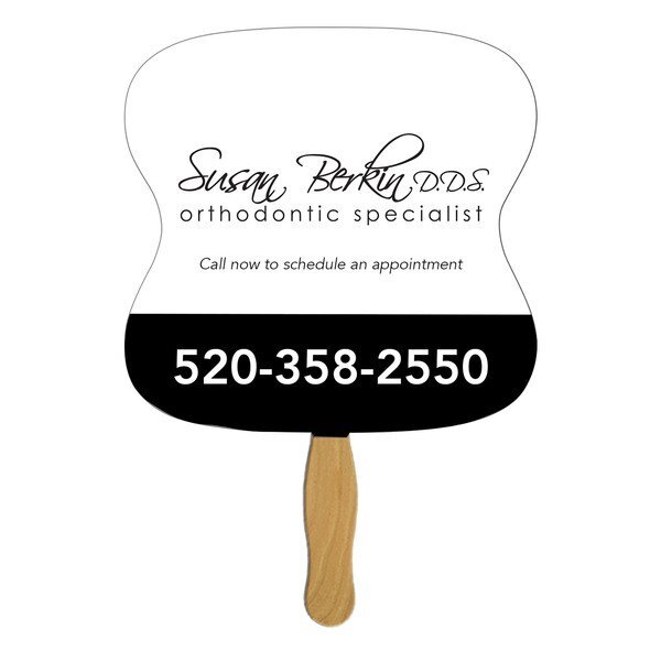 Hourglass Hand Fan