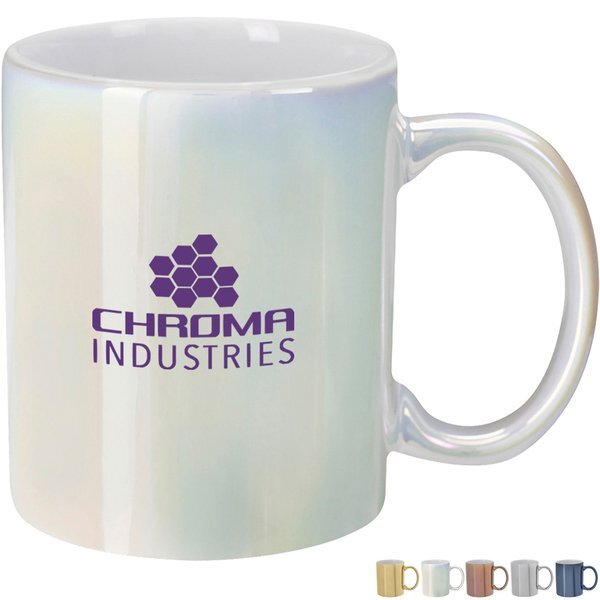 Iridescent Ceramic Mug, 12oz.