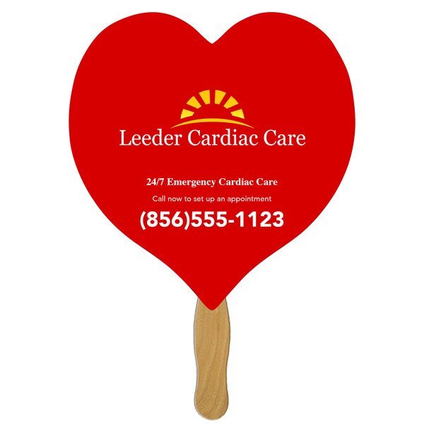 Heart Shape Hand Fan