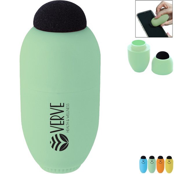 Egg Shaped Lip Moisturizer w/ Microfiber Screen Cleaner Top