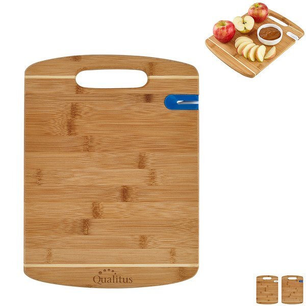 Sharpen-It™Bamboo Cutting Board w/ Built In Knife Sharpener
