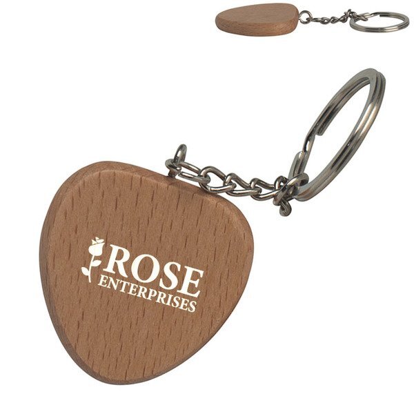 Heart Wooden Keyring