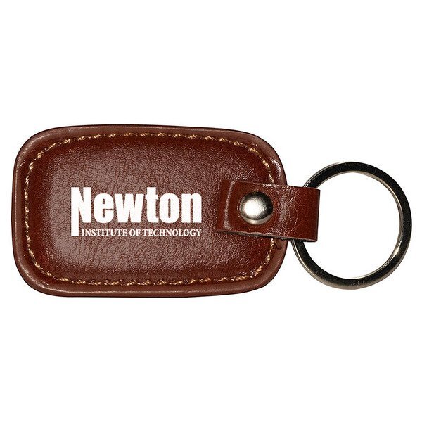Leather Rectangle Keychain