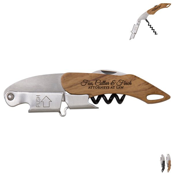 Double Hinged Wine Key Corkscrew