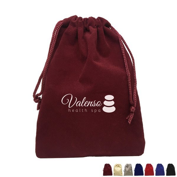 Velour Drawstring Pouch, 3" x 4"