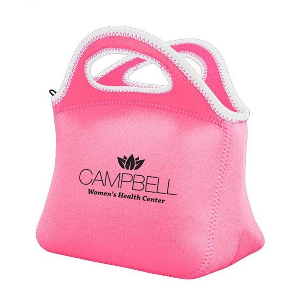 Klutch Pink Neoprene Lunch Bag