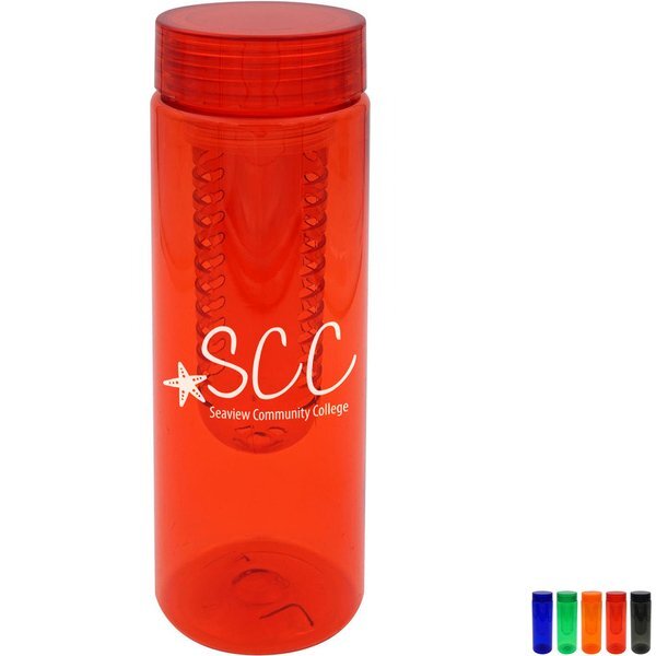 Clear View Colorful Bottle w/Infuser, 24 oz.