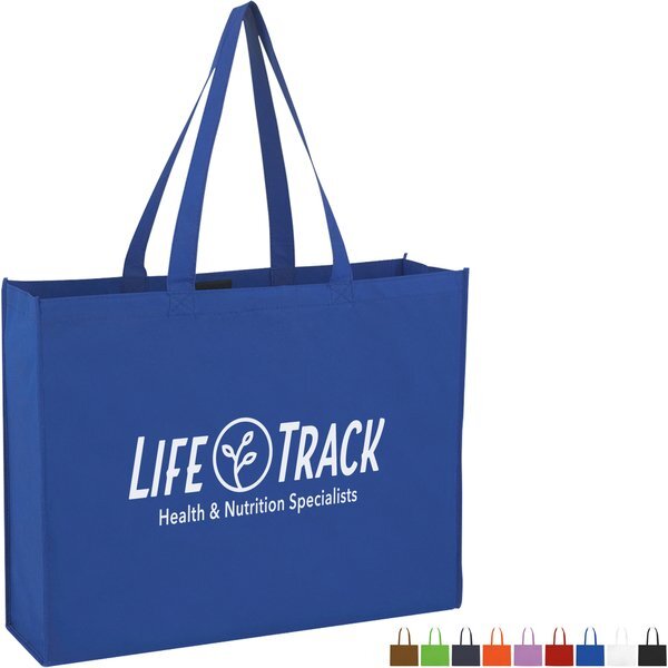 Non-Woven Shopper Tote w/ Hook & Loop Closure