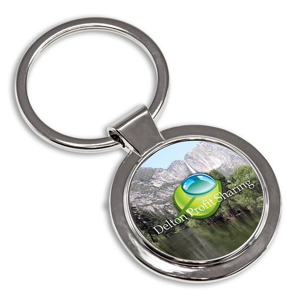 Round Metal Key Tag