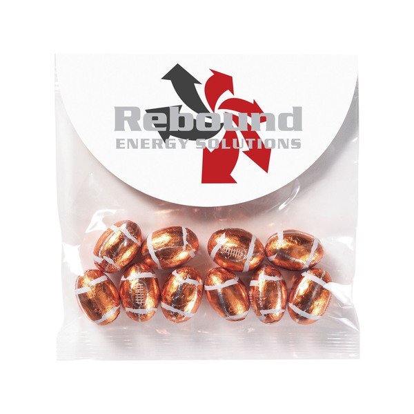 Halftime Header Bag w/ Chocolate Footballs
