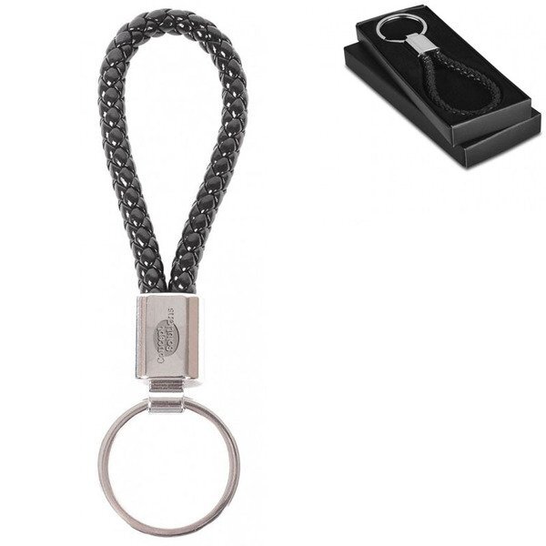 Braided Leatherette Key Chain