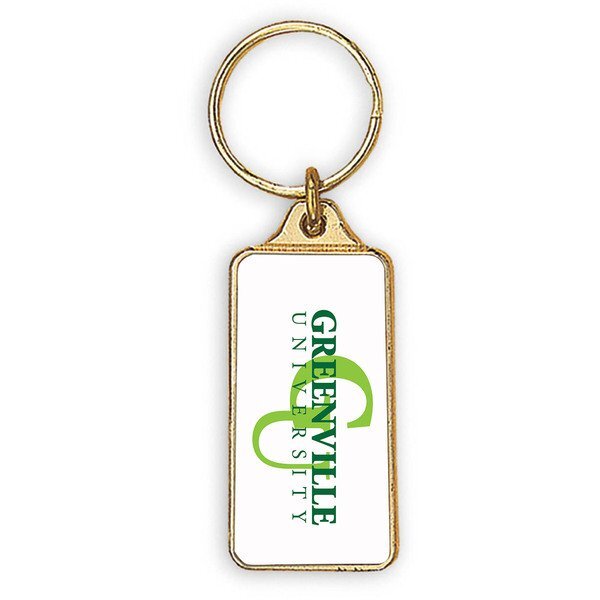 Rectangular Metal Key Chain