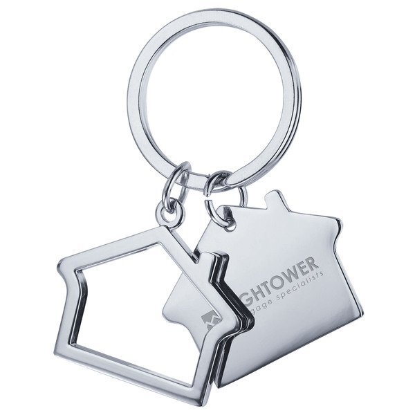 Double House Metal Key Holder