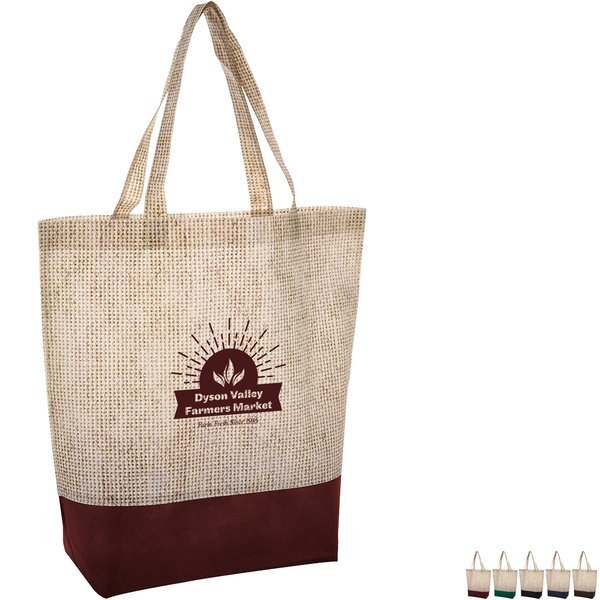 Fairview Non-Woven Two-Tone Tote Bag