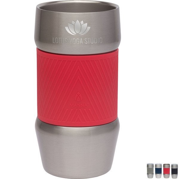 Manna™ Renegade Stainless Steel Tumbler w/ Silicone Grip, 20oz.