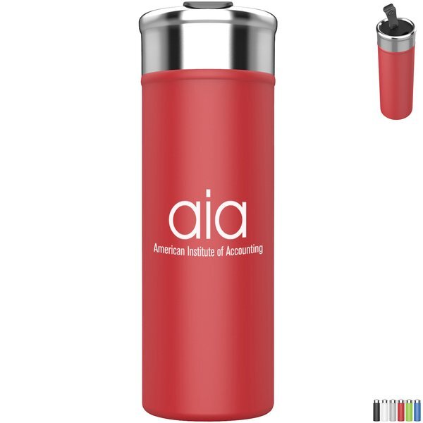 Esen Double Wall Stainless Steel Vacuum Tumbler w/ Copper Lining, 18oz.