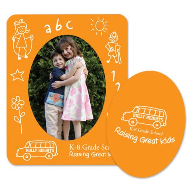 Oval Picture Frame Magnet - Stock Design ABC