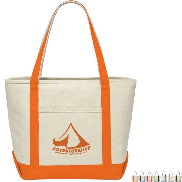 Premium 18oz. Cotton Canvas Boat Tote