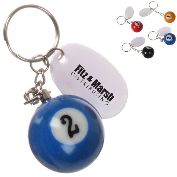 Pool Ball Keychain