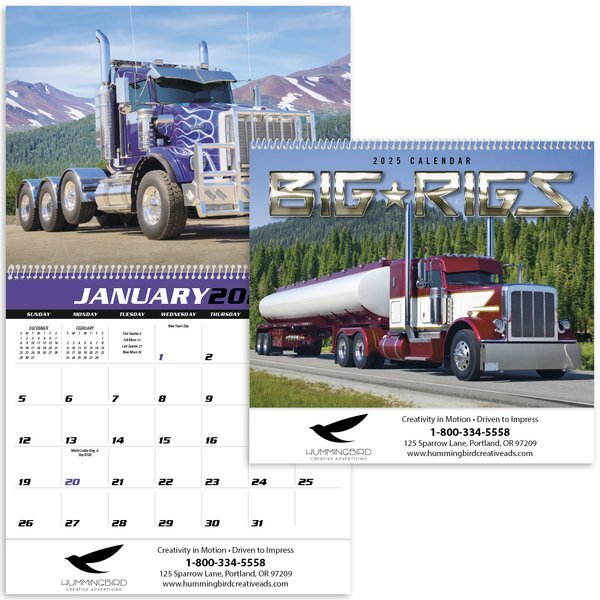 Big Rigs Wall Calendar