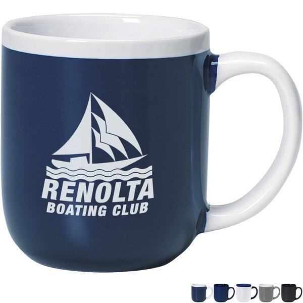 Majestic Ceramic Two-Tone Mug, 17oz.