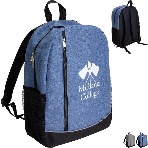 Brio Urban Polycanvas Backpack w/ Reflective Trim