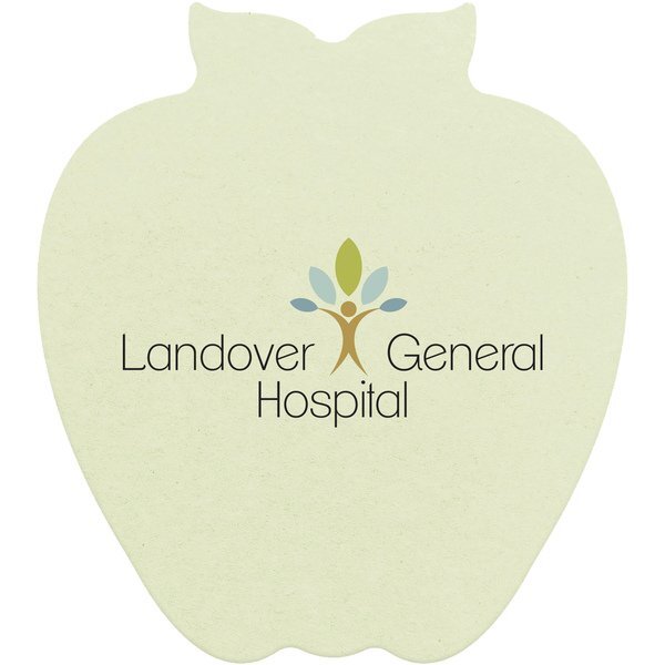 Apple Pulpboard Coaster w/ Full Color Imprint, 80 pt.