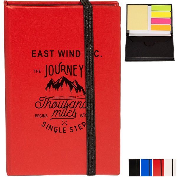 Go-Getter Hard Cover Sticky Notepad/Business Card Case