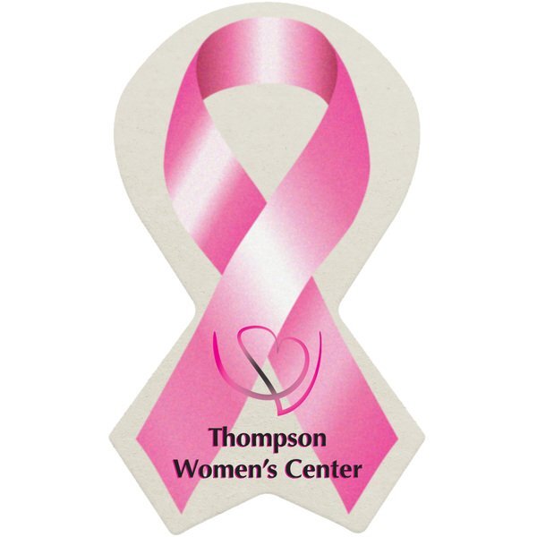Awareness Ribbon Pulpboard Coaster w/ Full Color Imprint, 80 pt.