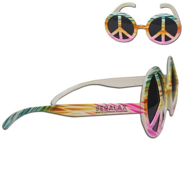Peace Sign Tie Dye Sunglasses