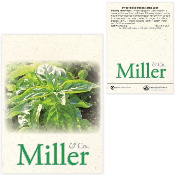 Sweet Basil Seed Packet