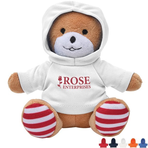 Patriotic Plush Bear, 6" w/ Hoodie