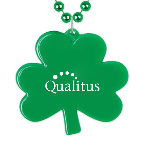 Shamrock Medallion w/ Beaded Necklace