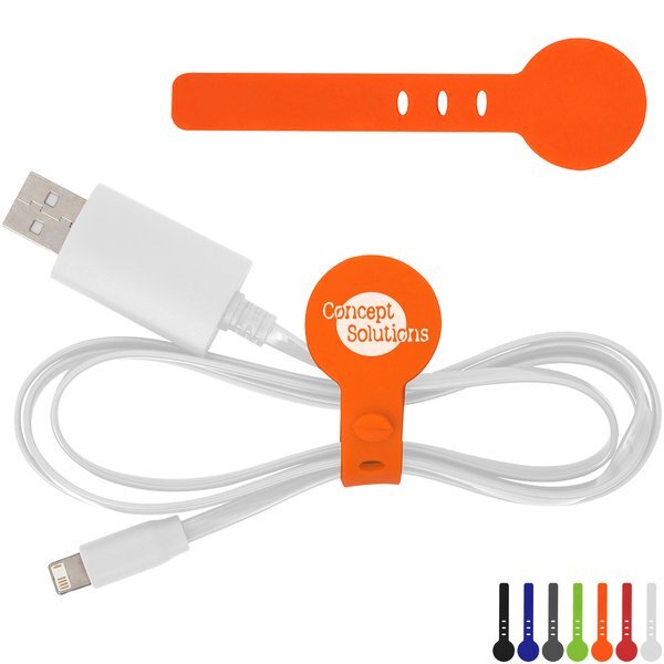 Adjustable Silicone Cable Tie Organizer
