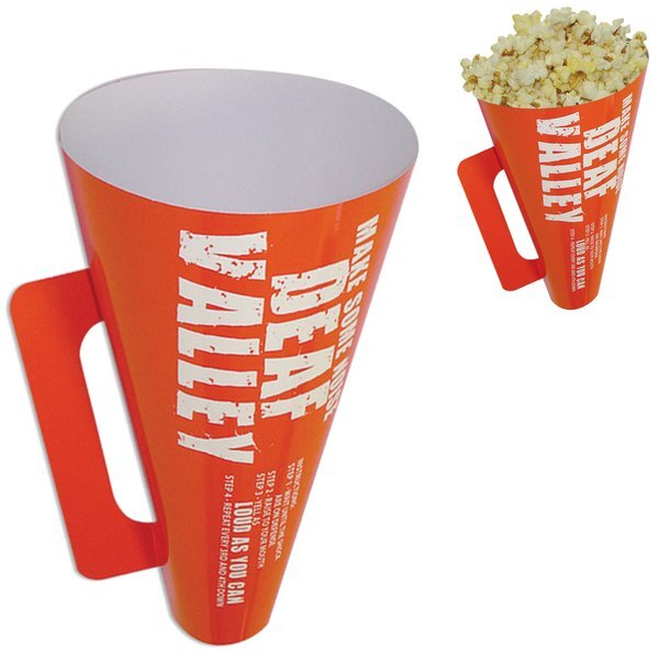 Round Paper Megaphone w/ Handle, 12"