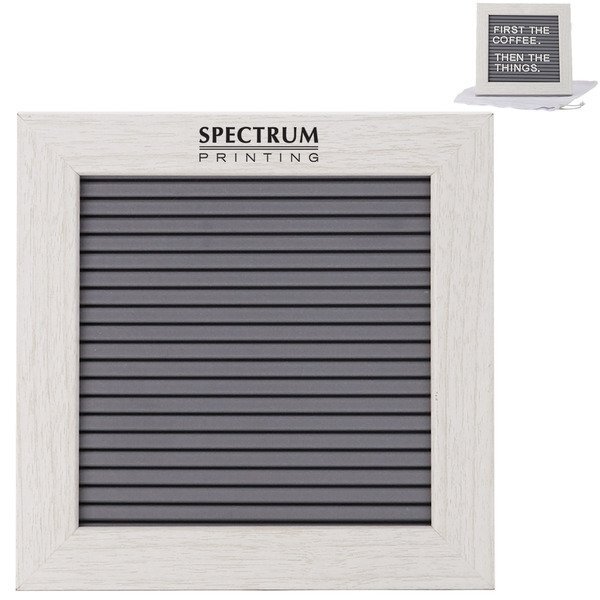 Cipher Wood Frame w/ Plastic Letter Board